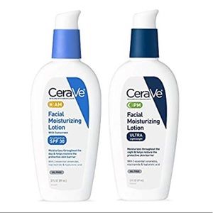 CeraVe AM and PM moisturizers